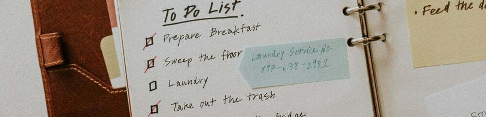 to do list cleaning