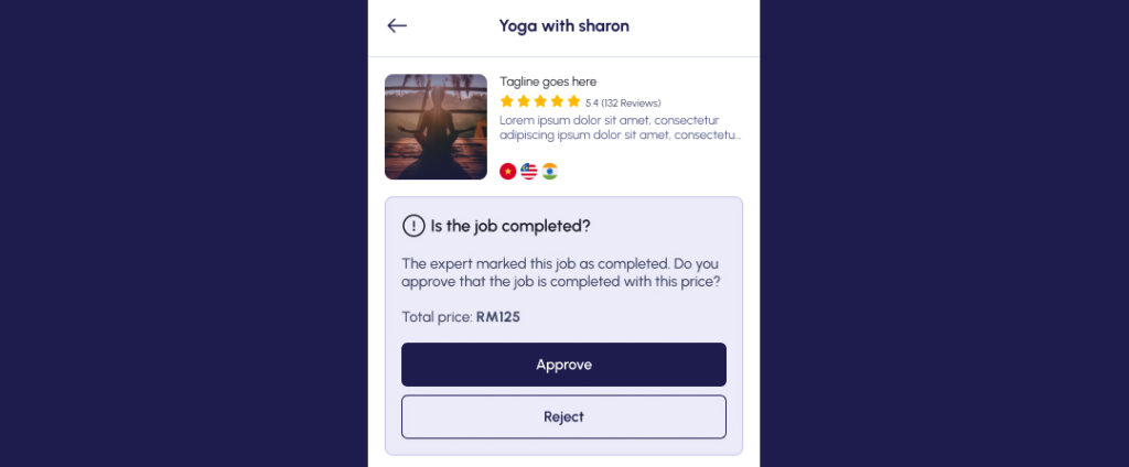 bookings job completion